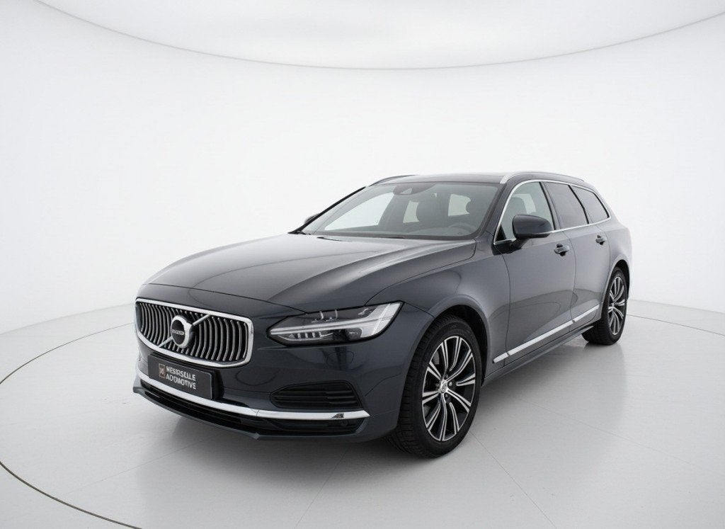 Volvo V90 2.0 T8 AWD INSCRIPTION, LED, LEDER, HUD, H&K, Auto's, Automaat, Blauw, Vierwielaandrijving, Hybride Elektrisch/Benzine