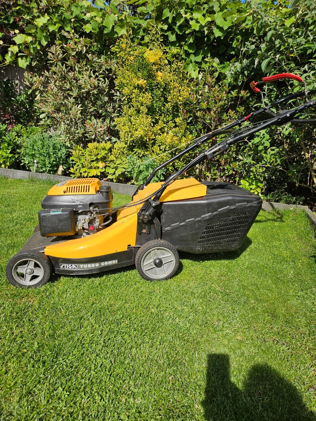 Stiga Turbo Pro Grasmaaier met Honda Motor, Cirkelmaaier, Gebruikt, Stiga, Ophalen of Verzenden