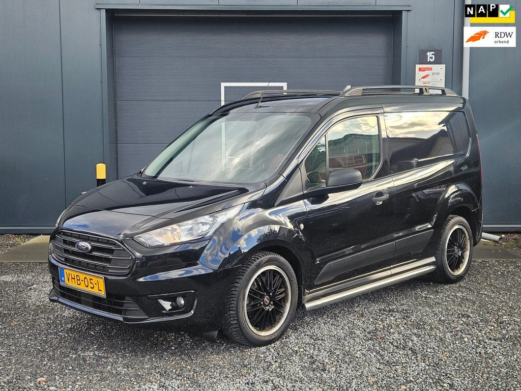 Ford Transit Connect 1.5 EcoBlue L1 Trend Leer vol optie, Voorwielaandrijving, Gebruikt, 4 cilinders, Zwart