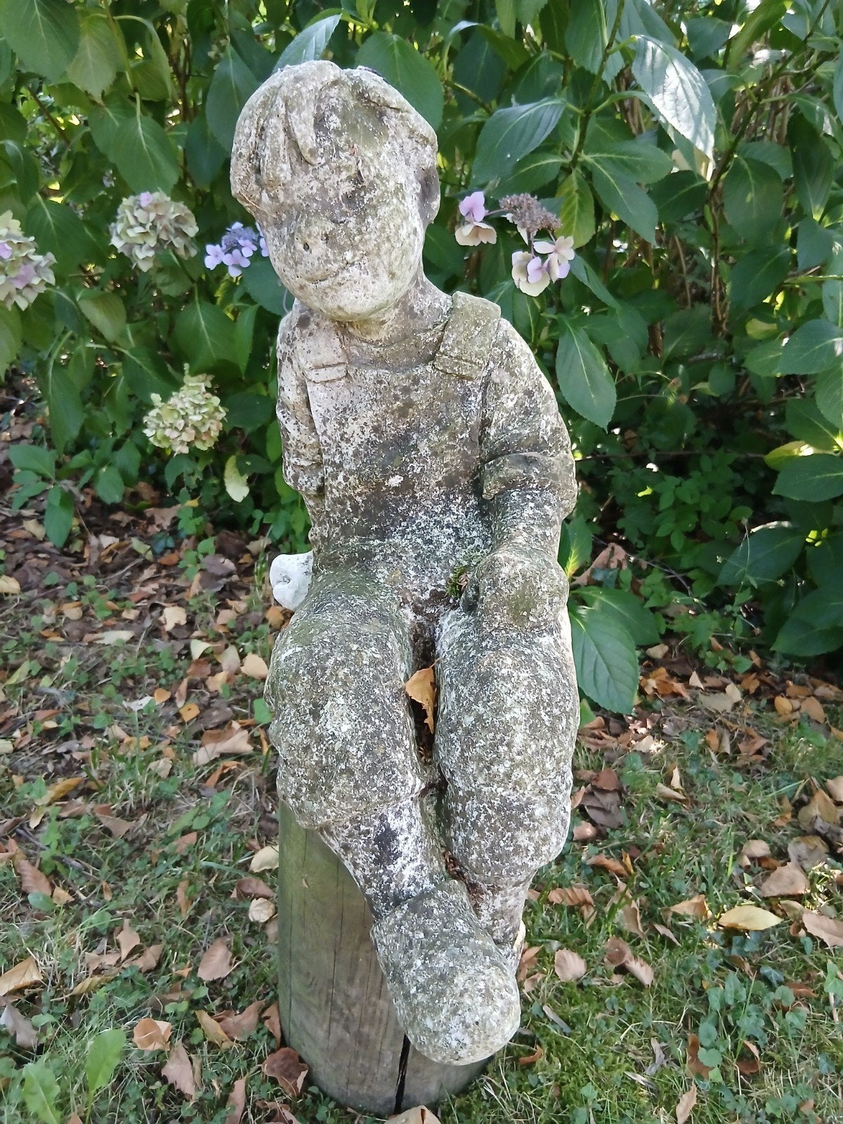 Tuinornament kinderen, Tuin en Terras, Tuinbeelden, Ophalen, Gebruikt, Steen, Mensenbeeld