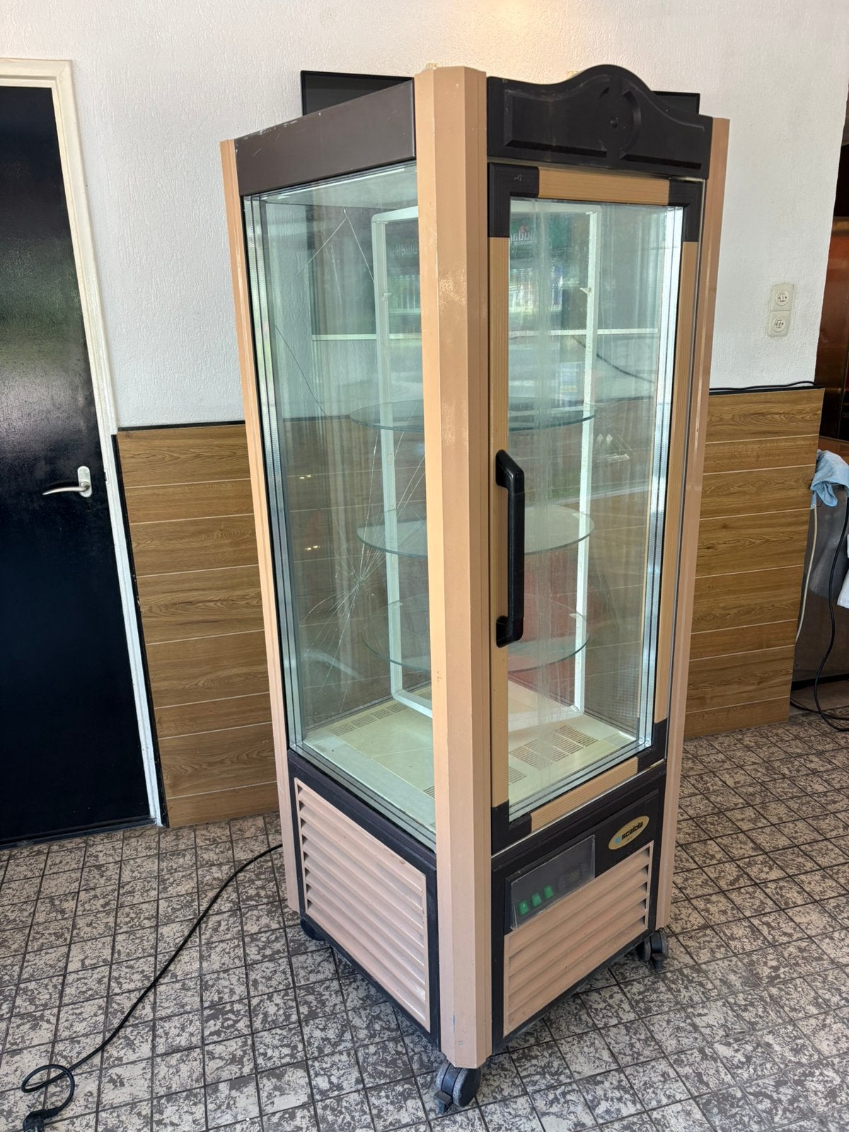 taart vitrine koelkast koeling, Ophalen, Gebruikt