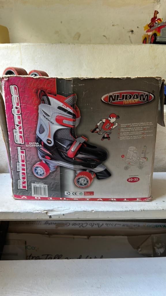 Nijdam Junior Roller Skates Maat 30-33 Verstelbaar, Ophalen of Verzenden, Verstelbaar, Gebruikt, Kinderen