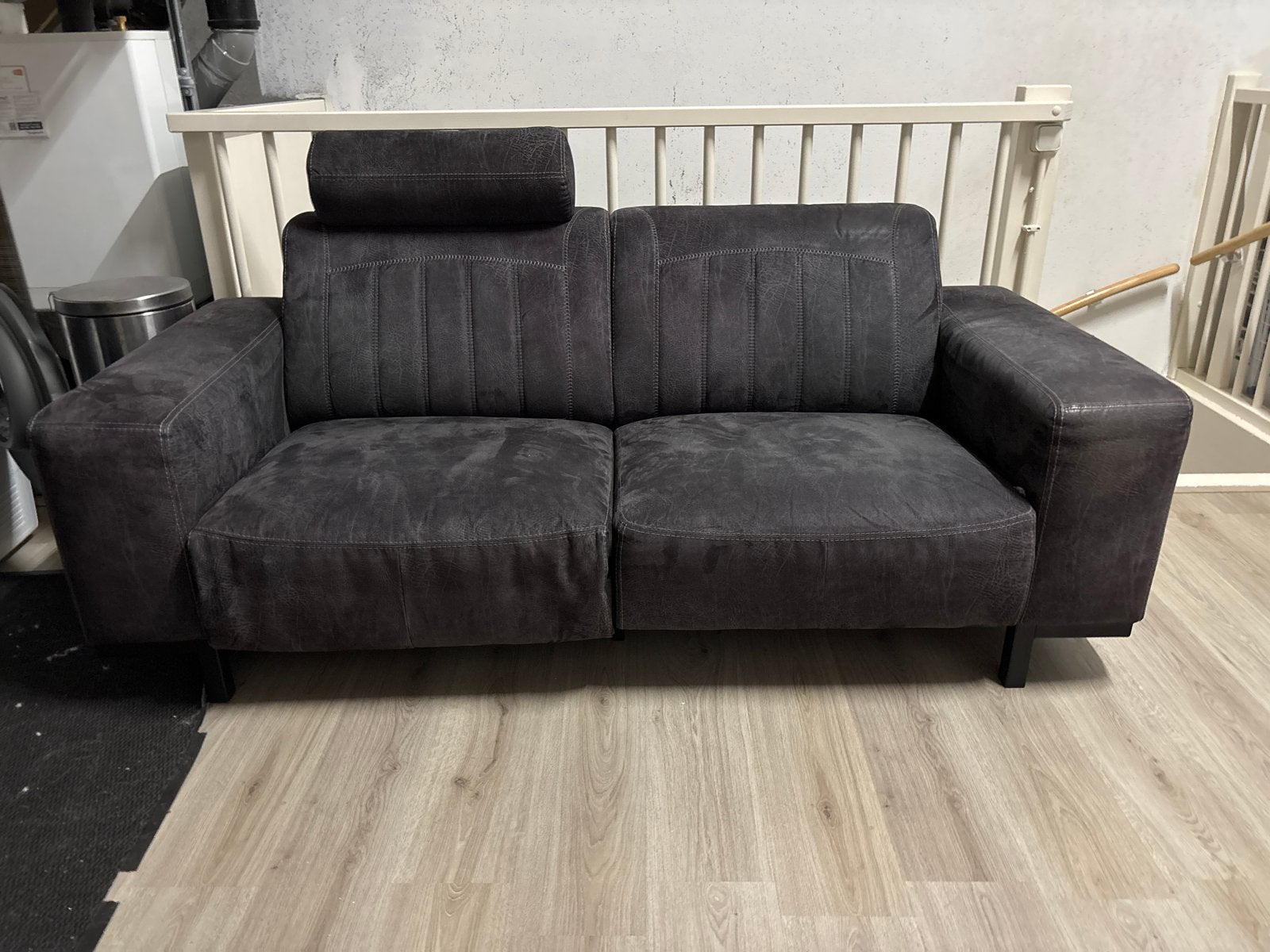 Comfortabele 2-zitsbank met verstelbare hoofdsteun, 150 tot 200 cm, Tweepersoons, 75 tot 100 cm, Ophalen of Verzenden