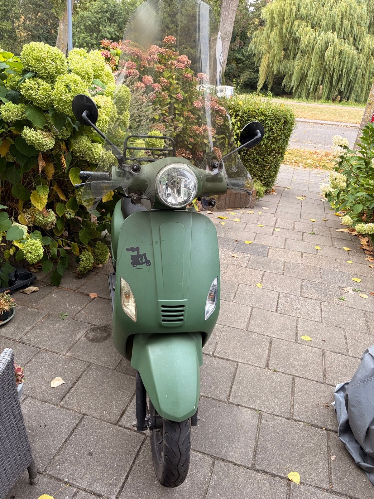 TIANYING Groene scooter start alleen met kickstart, Gebruikt, Benzine, Ophalen, Overige merken
