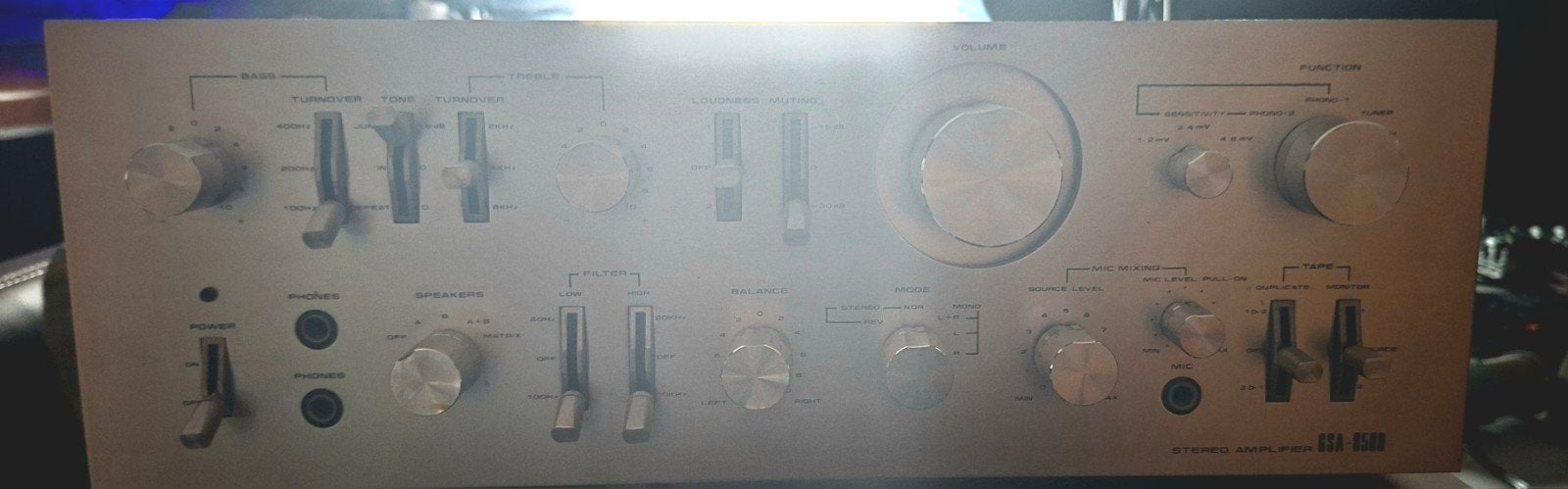 Goldstar GSA 8500 Versterker - 45W per kanaal, 12.5kg, Gebruikt, Ophalen, Overige merken, Minder dan 60 watt