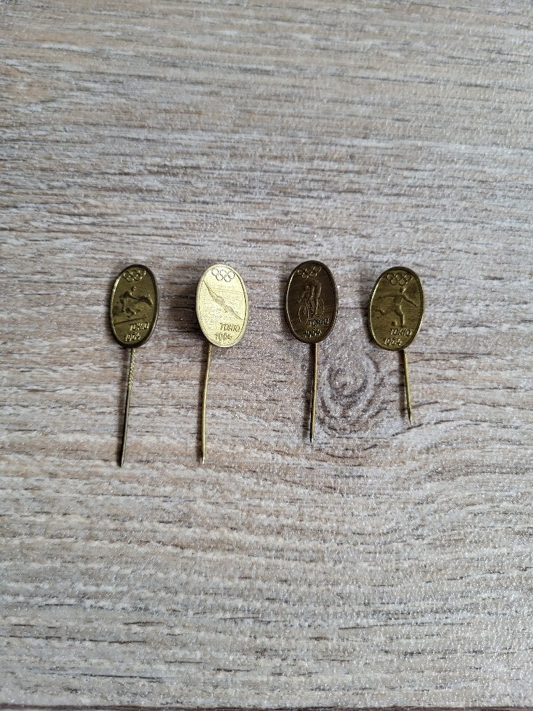 4x Pins Speldjes Olympische Spelen Tokyo Japan 1964, Ophalen of Verzenden, Zo goed als nieuw