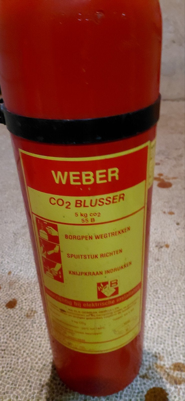 5 kg verzegelde co2 blusser vol., Ophalen, Nieuw, CO₂-systeem, Overige merken