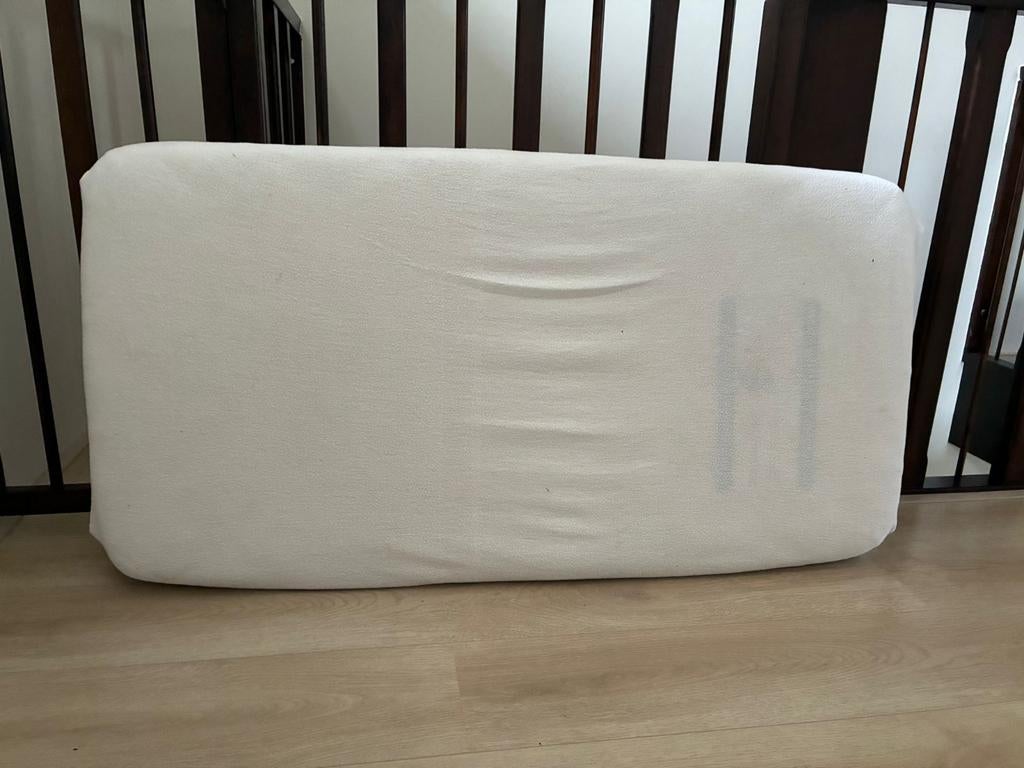 Ledikant matras + molton 70x100 cm, Huis en Inrichting, Ophalen, Gebruikt, 190 cm of minder, Matras