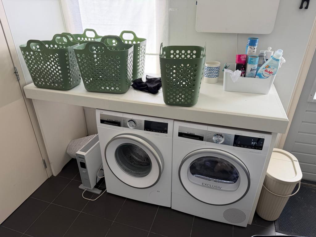 Gedemonteerd Wasmachine kast / aanrecht, Ophalen, Gebruikt, Wit, 150 tot 200 cm
