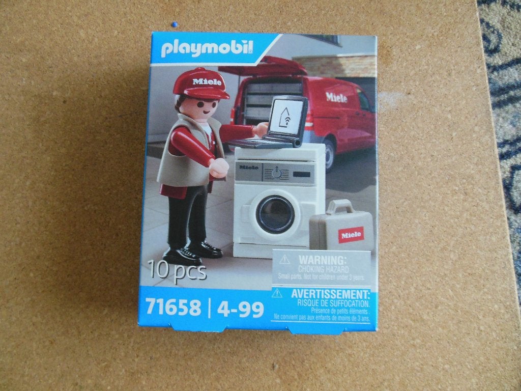 Playmobil miele wasmachine servicemonteur (nieuw) zeldzaam, Ophalen, Nieuw