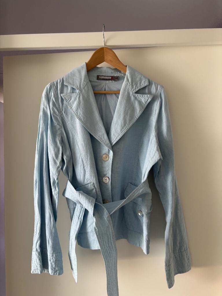 Te koop blazer jasje summum, Summum, Blauw, Maat 42/44 (L), Ophalen of Verzenden