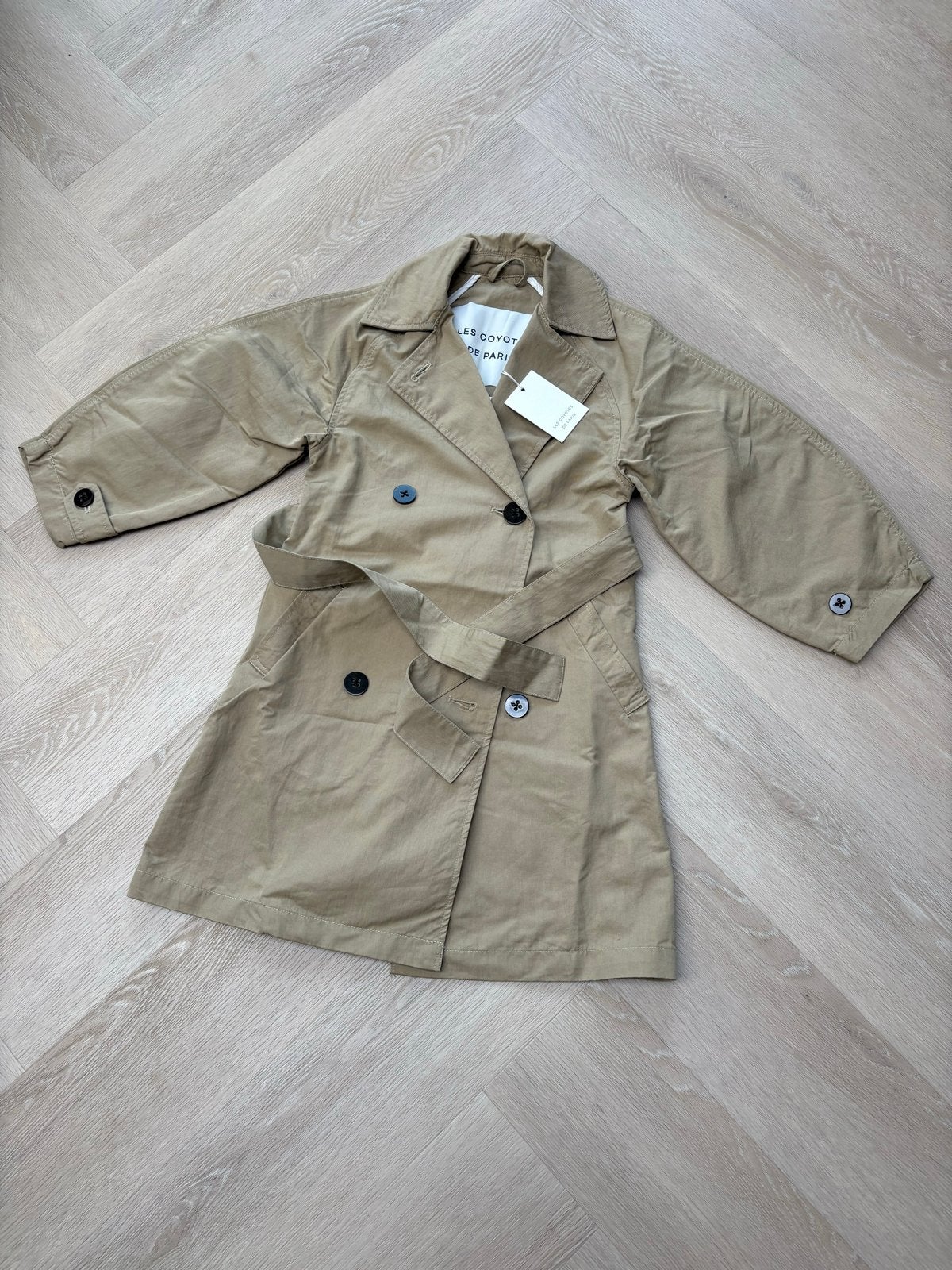 Nieuwe Les Coyotes de Paris Ruby trenchcoat meisje  128 134, Ophalen of Verzenden, Nieuw, Meisje, Jas