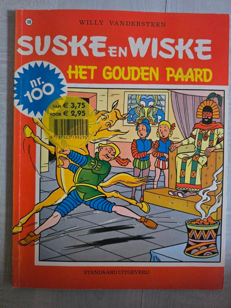 Suske en Wiske nr. 100: Het Gouden Paard, Eén stripboek, Ophalen of Verzenden, Gelezen, Willy Vandersteen