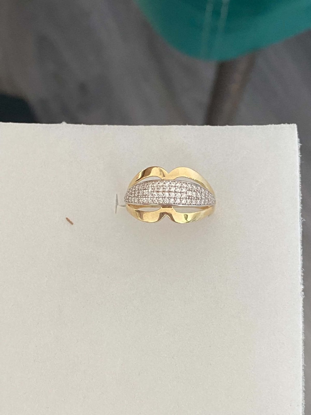 14 karaat gouden ring 585 goud, Nieuw, Ophalen of Verzenden, Met edelsteen, Dame