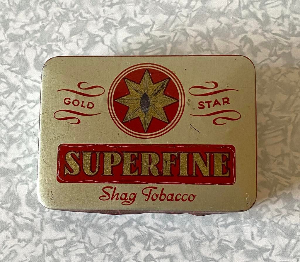 Oud blikje Niemeijer Gold Star superfine Shag Tobacco, Ophalen of Verzenden, Zo goed als nieuw, Tabaksdoos of Verpakking