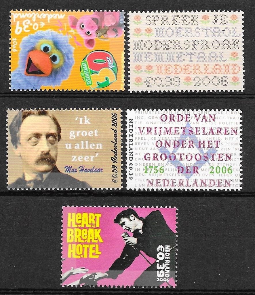 Nvph 2424-28 postfris cw 4,20, Postzegels en Munten, Postzegels | Nederland, Ophalen of Verzenden