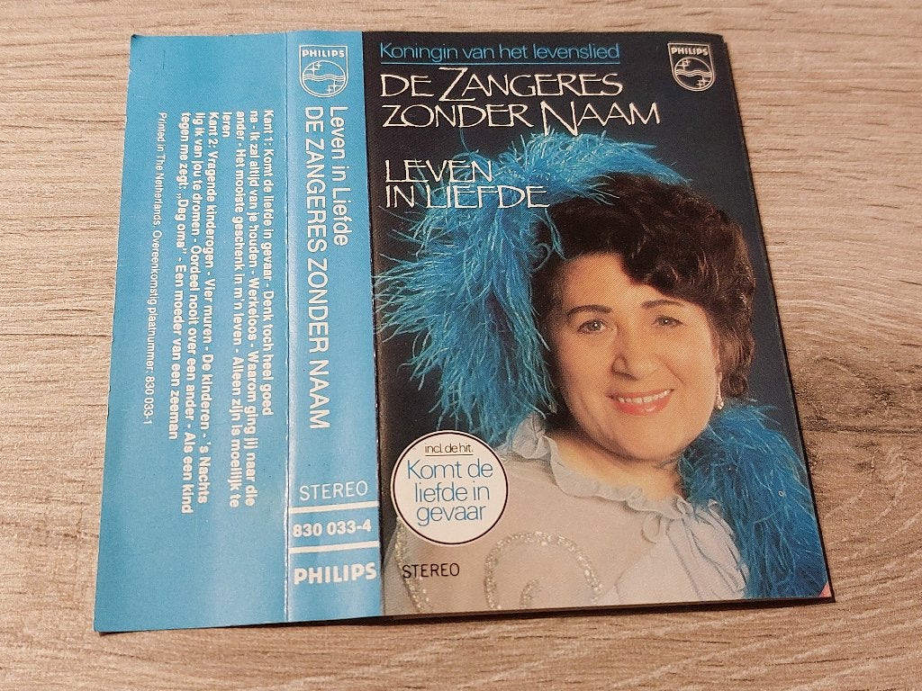 ZANGERES ZONDER NAAM - LEVEN IN LIEFDE (MC), Cd's en Dvd's, 1 bandje, Ophalen of Verzenden, Zo goed als nieuw, Origineel