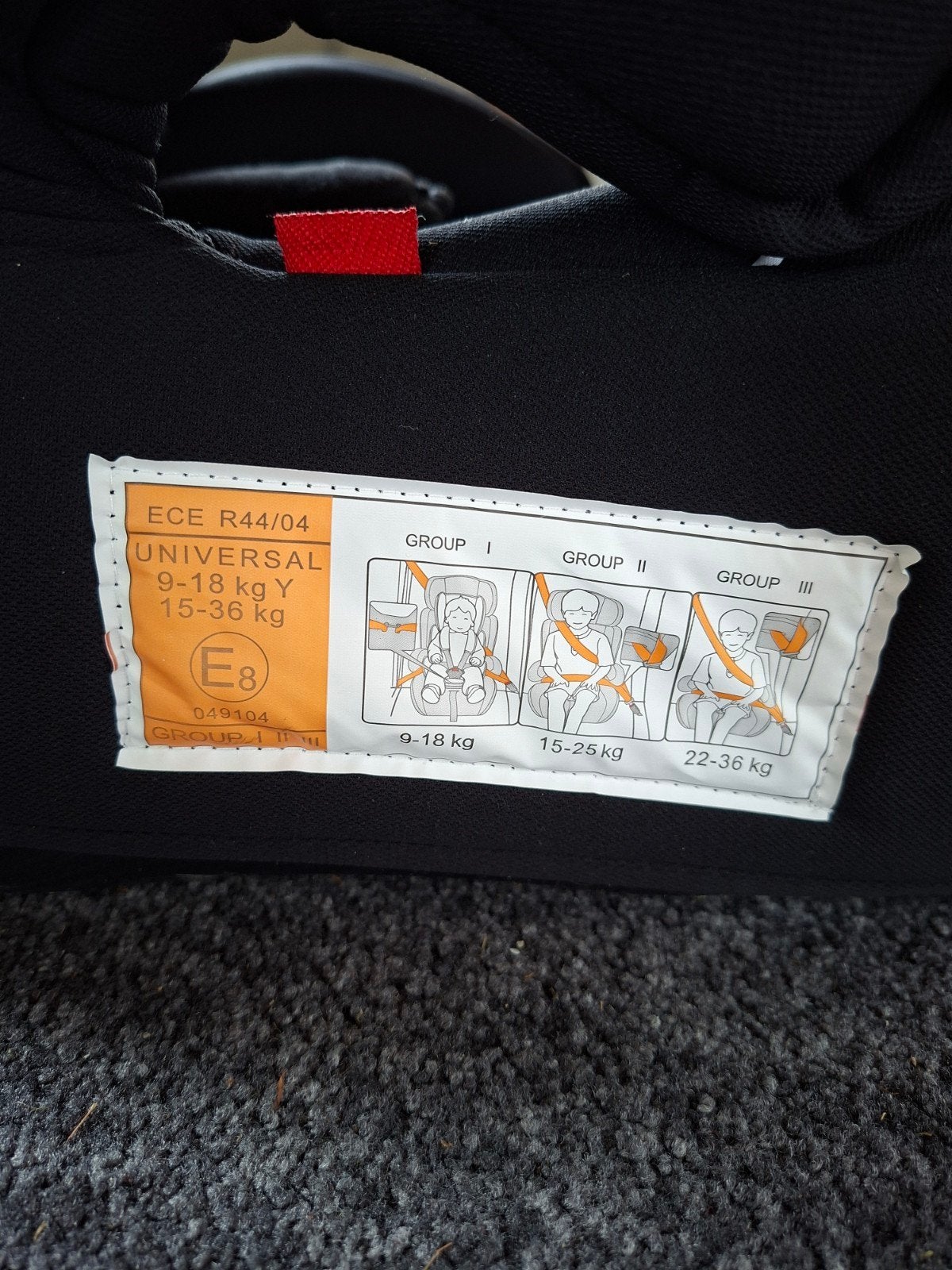 CARKIDS autostoel 9-36 kg met autogordel, Ophalen