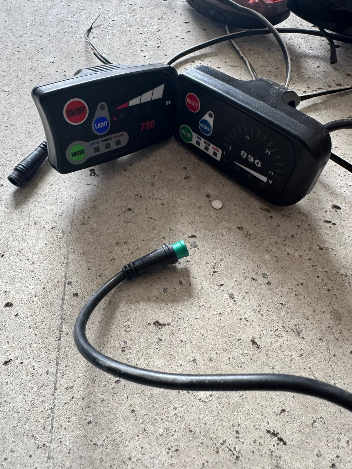 E-bike display 890 – 3 standen 36V – 5 pins 790 LED-display, Ophalen of Verzenden, Zo goed als nieuw