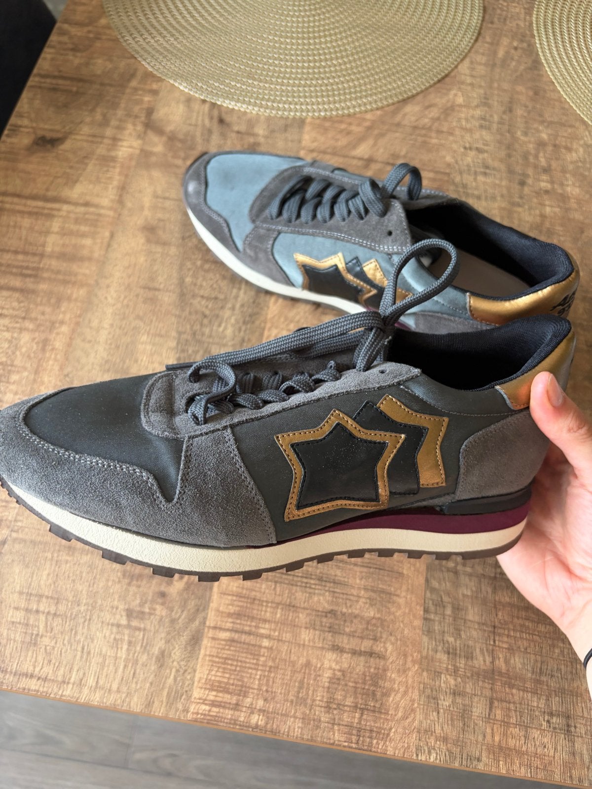 Atlantic Stars Sneakers Maat 42 Grijs/Paars/Goud - Nieuw, Overige kleuren, Nieuw, Ophalen of Verzenden, Sneakers of Gympen