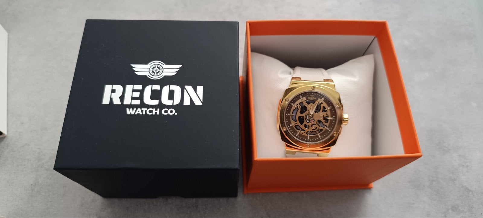 Recon Havoc HA001 Skeleton Heren Horloge, Overige merken, Staal, Polshorloge, Nieuw