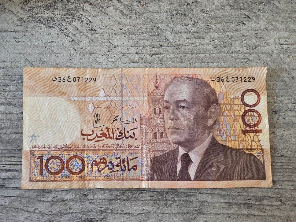 100 dirham, Ophalen of Verzenden, Overige landen