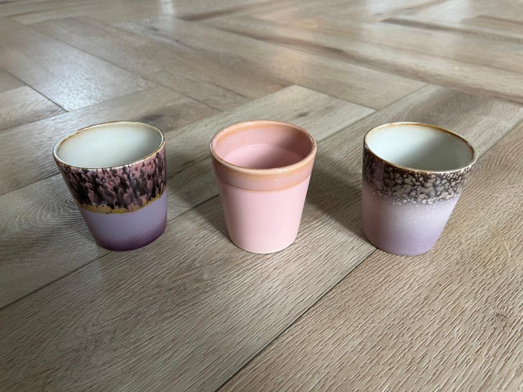 HK Living kopjes, Huis en Inrichting, Keuken | Servies, Zo goed als nieuw, Kop(pen) en/of Schotel(s), Overige stijlen, Keramiek