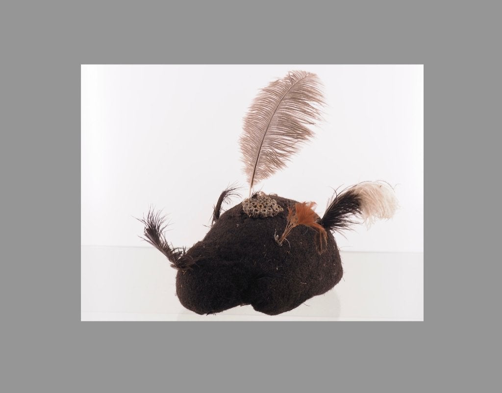 Zeldzame Karamojong Hair-cap Nr1 Karamoja Uganda (180701-01), Antiek en Kunst, Handgemaakt, Natuurlijk materiaal, Afrika, Overige typen