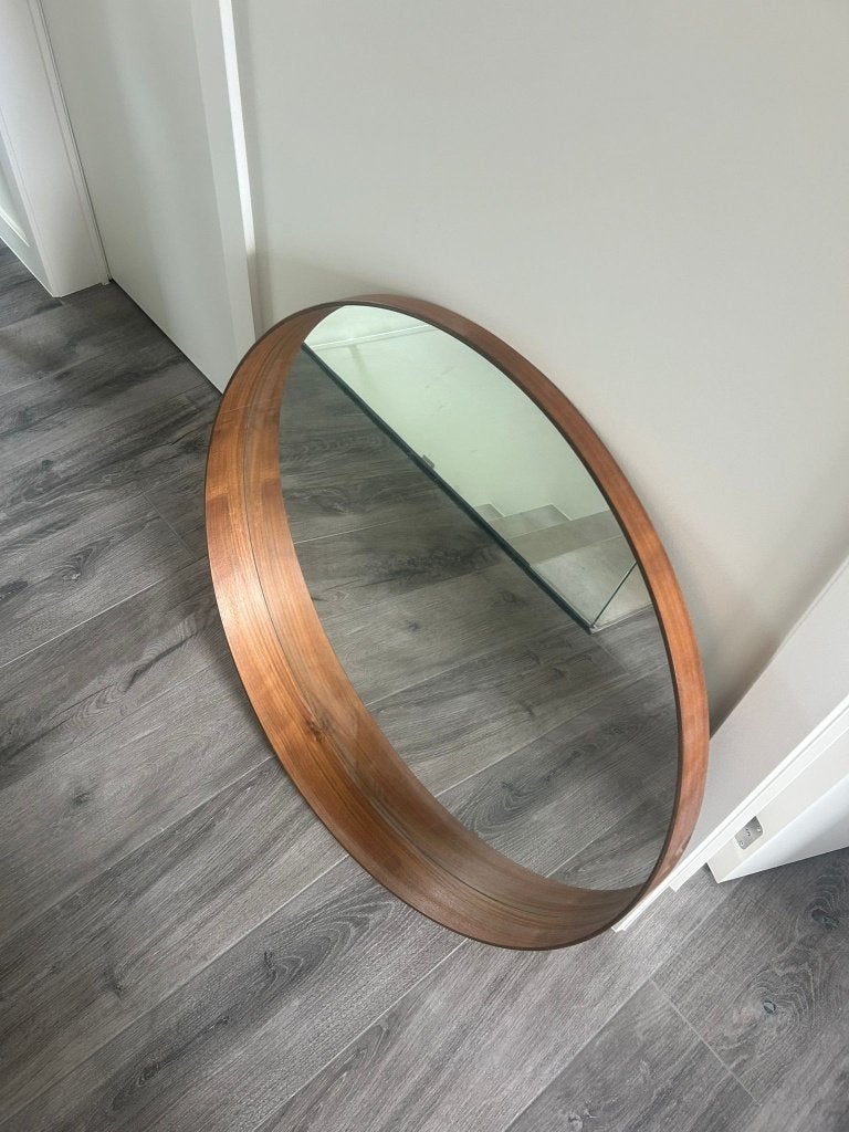Spiegel Stockholm Ikea, Huis en Inrichting, Woonaccessoires | Spiegels, Ophalen, Rond, Zo goed als nieuw, 75 tot 100 cm