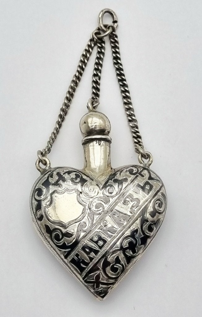 35. Zilveren parfumflesje - niëllo, Rusland, ca. 1900, Antiek en Kunst, Ophalen, Zilver
