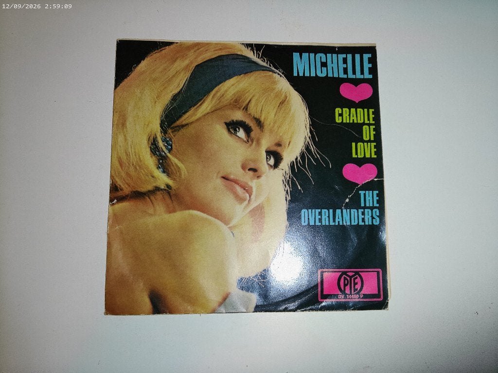 The Overlanders - Michelle / Cradle of Love, Gebruikt, Fotohoes, 7 inch, Ophalen of Verzenden