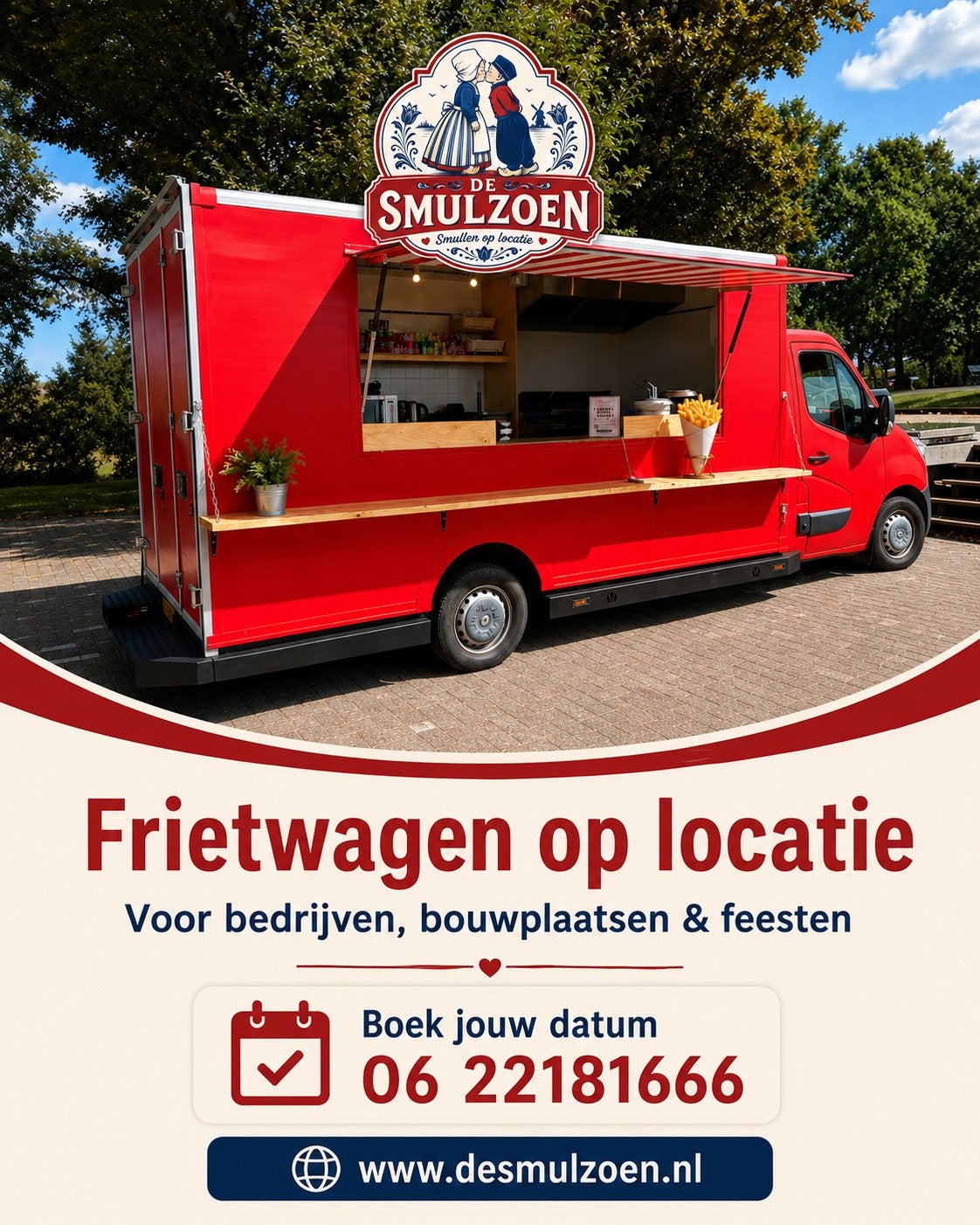 Frietwagen op locatie!, Ophalen of Verzenden, Nieuw, Overige
