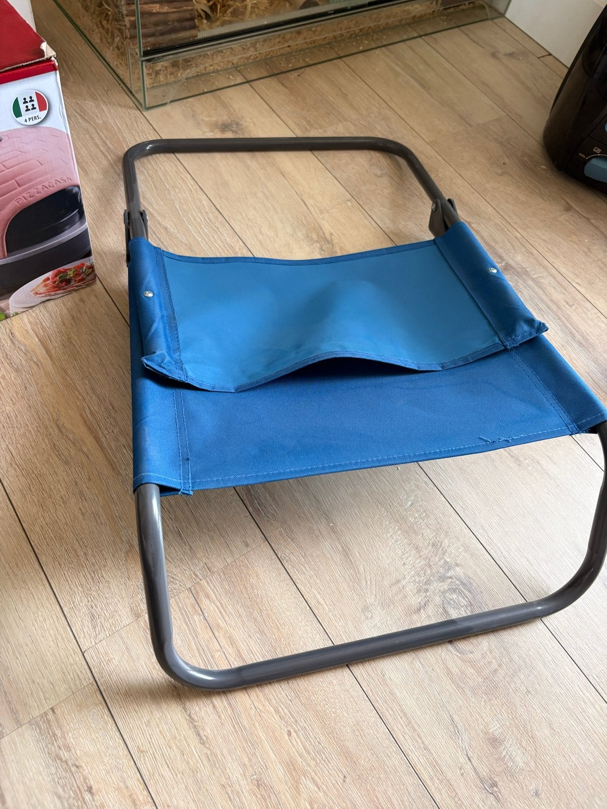 Opvouwbare campingstoel - Blauw, Ophalen of Verzenden, Zo goed als nieuw, Campingstoel