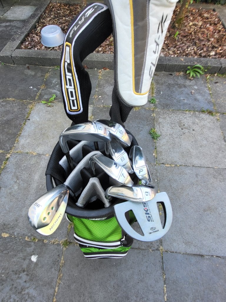 Complete Cobra Fly-Z golfset heren graphite + GoKart tas, Sport en Fitness, Golf, Ophalen, Gebruikt, Set, Overige merken