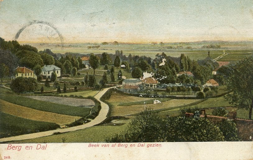 BERG en DAL – Beek gezien vanaf Berg en Dal 1905 (VK686), Verzenden, Voor 1920, Gelopen, Gelderland