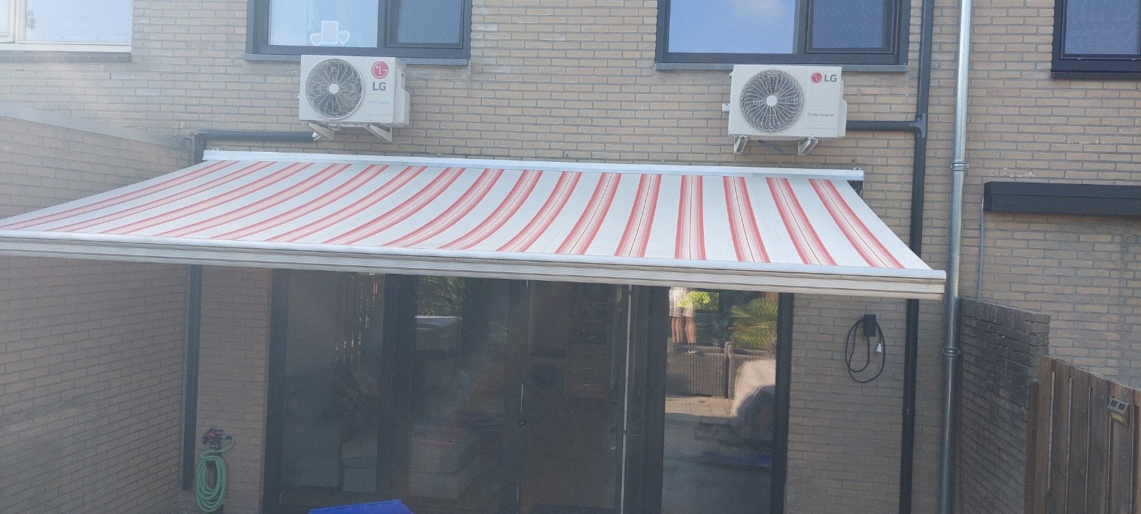 Zonnescherm, Ophalen, Gebruikt, 450 cm of meer, 150 tot 300 cm