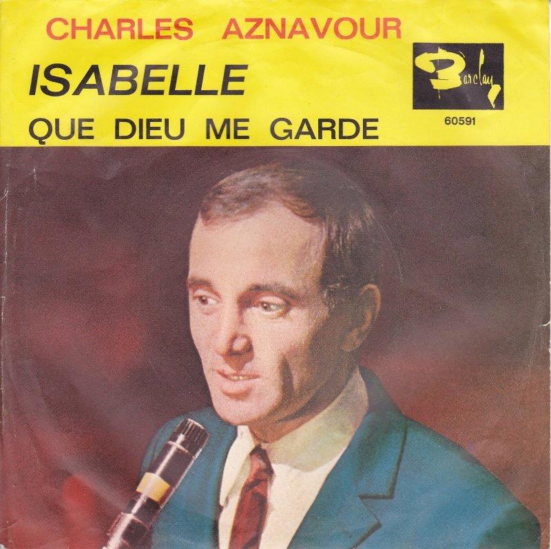 MINT SINGLE EP Charles Aznavour ‎– Isabelle E.P., Verzenden, Zo goed als nieuw, Pop