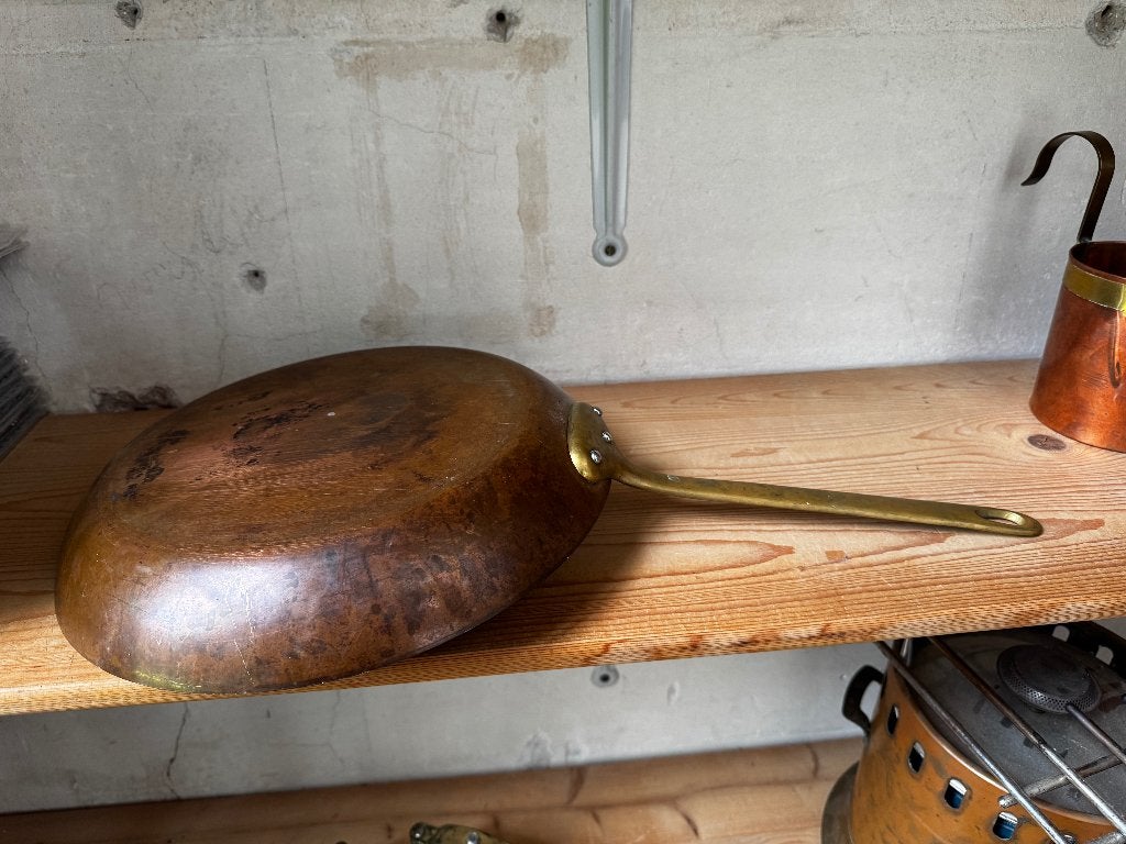 koperen Mauviel pan, Ophalen, Koekenpan, Overige merken, Koper