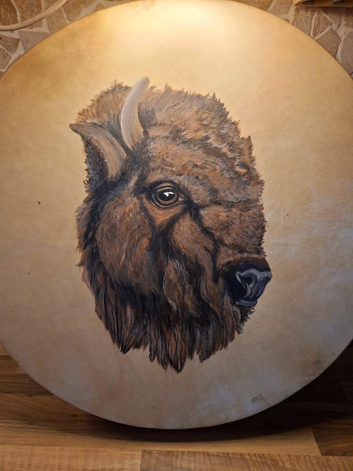Sjamanendrum Buffel 62cm, Ophalen, Nieuw, Trommel