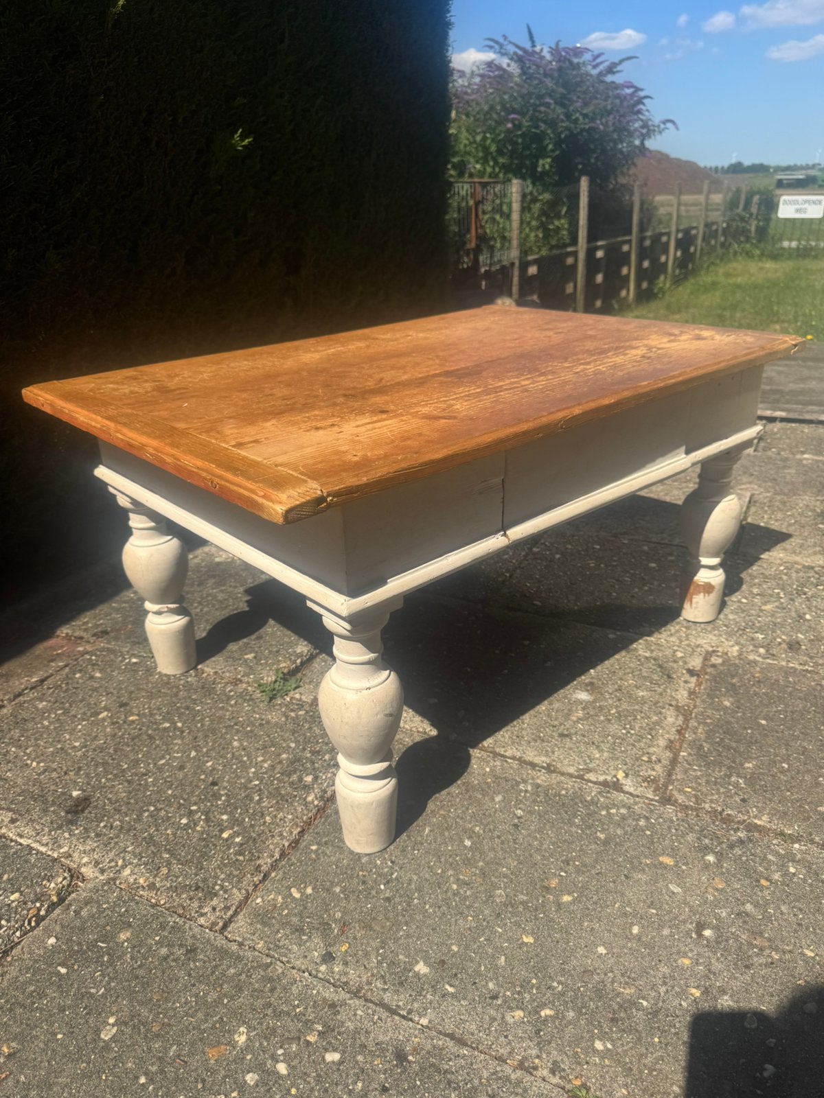 Salon tafel met lade - Tante Jo, Ophalen