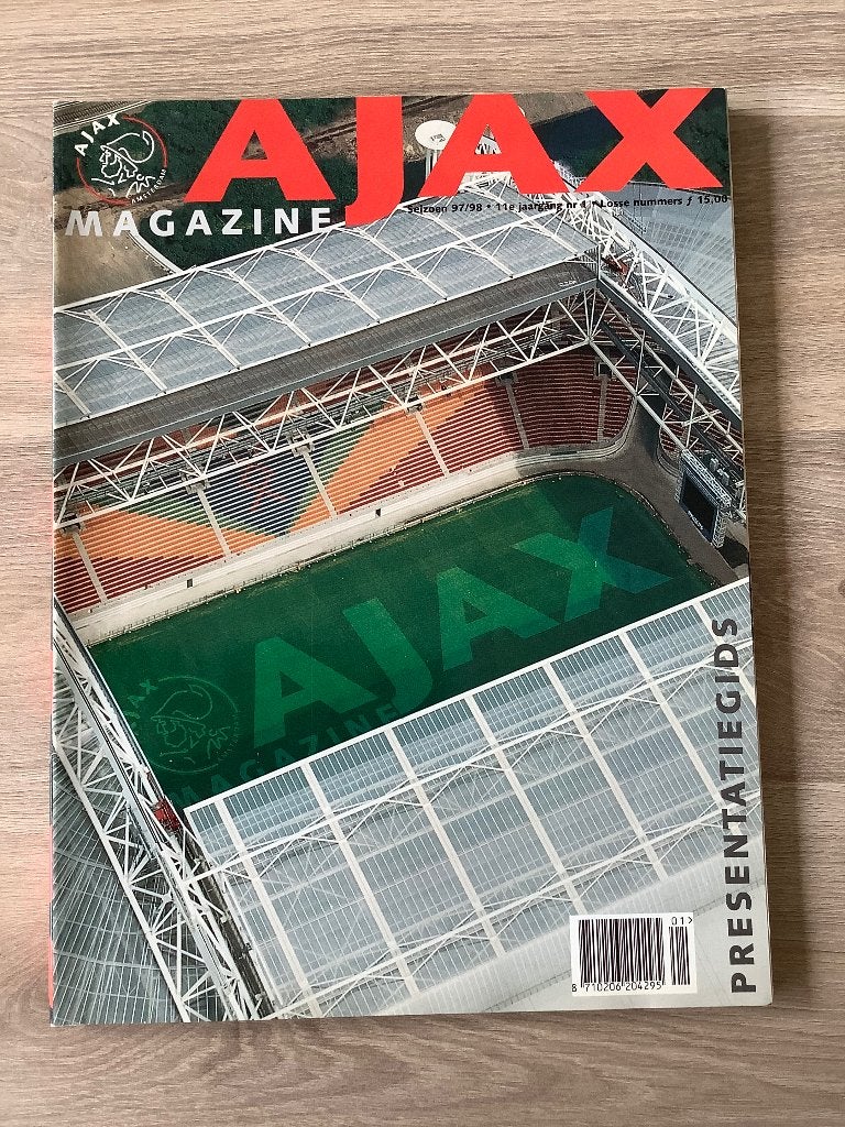 Ajax Presentatiegids 1997-1998, Verzamelen, Sportartikelen en Voetbal, Ophalen of Verzenden, Zo goed als nieuw, Ajax, Boek of Tijdschrift