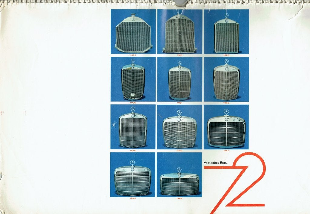 Kalender Mercedes-Benz (1972), Verzenden, Gelezen, Mercedes