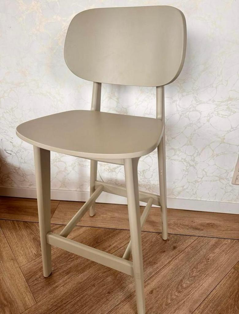 Bonn houten barkruk naturel - 77 cm van Bosse & Bo, Ophalen, Gebruikt, Met voetsteun, Hout