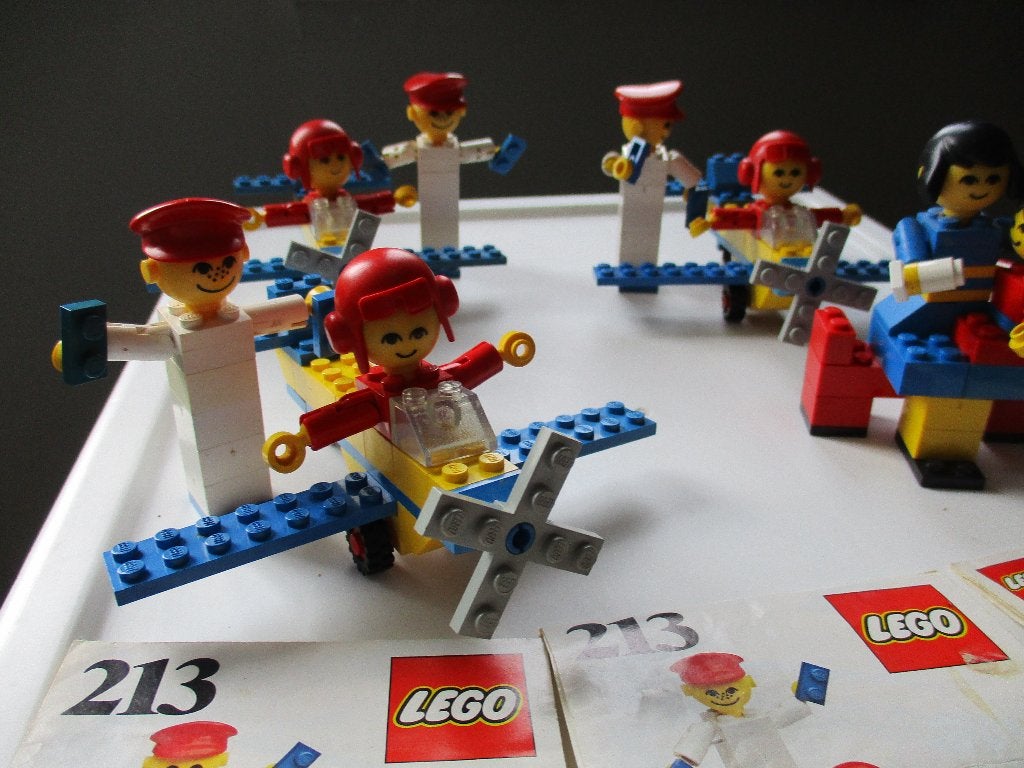 4 setjes lego serie 200 (3x213+211), Kinderen en Baby's, Ophalen of Verzenden, Gebruikt, Complete set, Lego