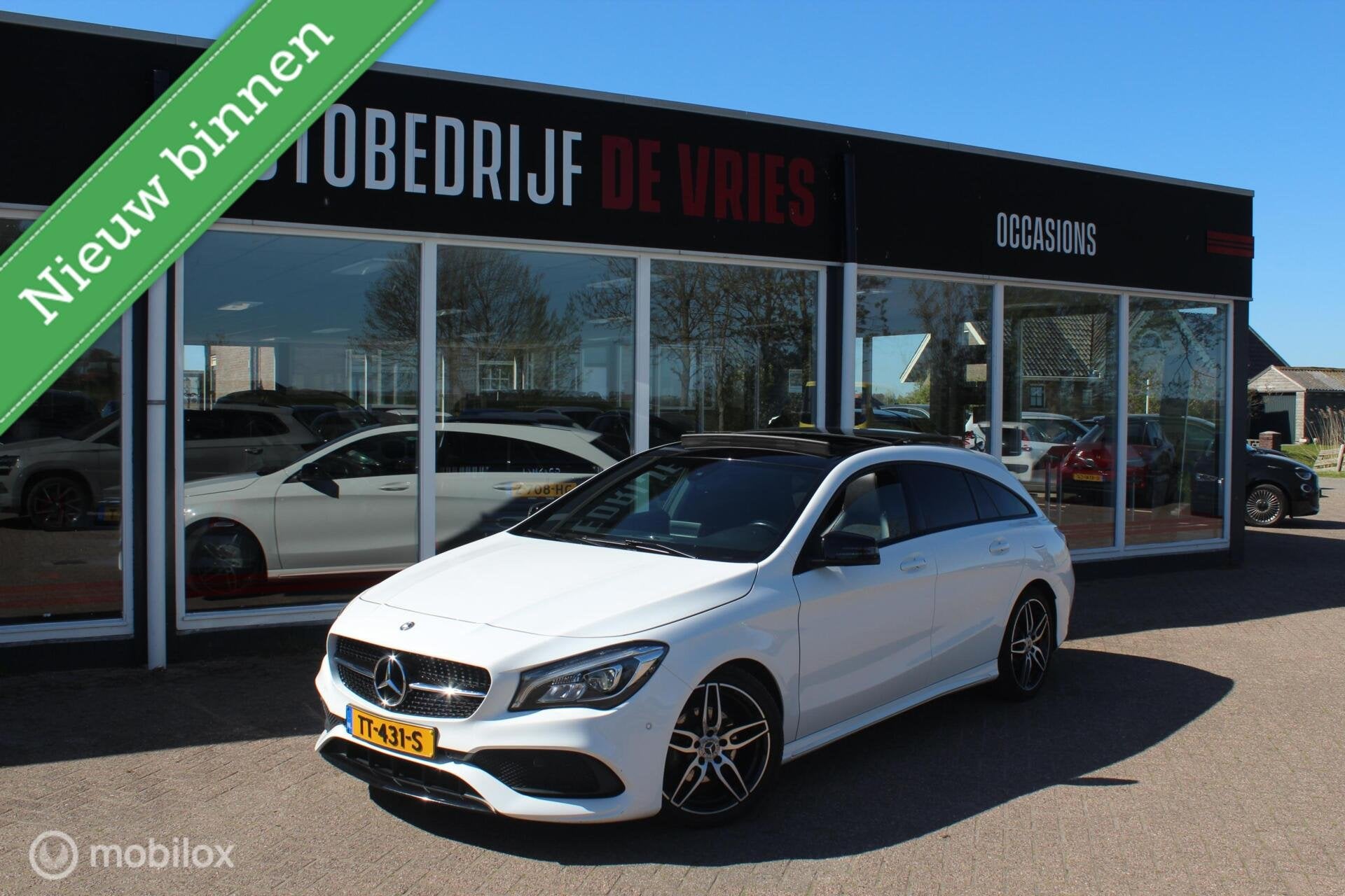 Mercedes CLA-klasse Shooting Brake 180 AMG Pano/Leder/Camera, Auto's, CLA, Gebruikt, Euro 6, 4 cilinders