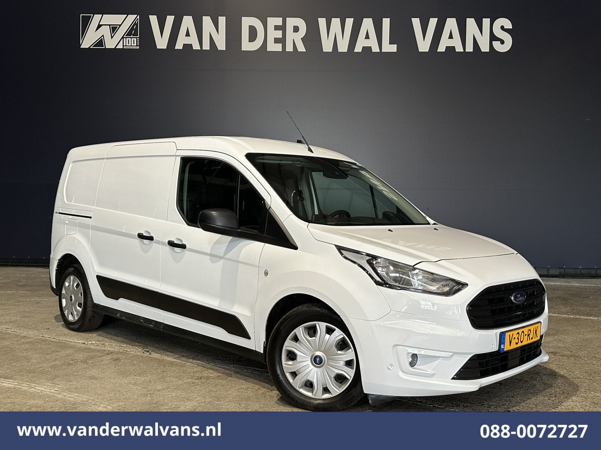 Ford Transit Connect 1.5 EcoBlue 100pk L2H1 Euro6 Airco | Ca, Auto's, Stof, Gebruikt, 4 cilinders, Wit