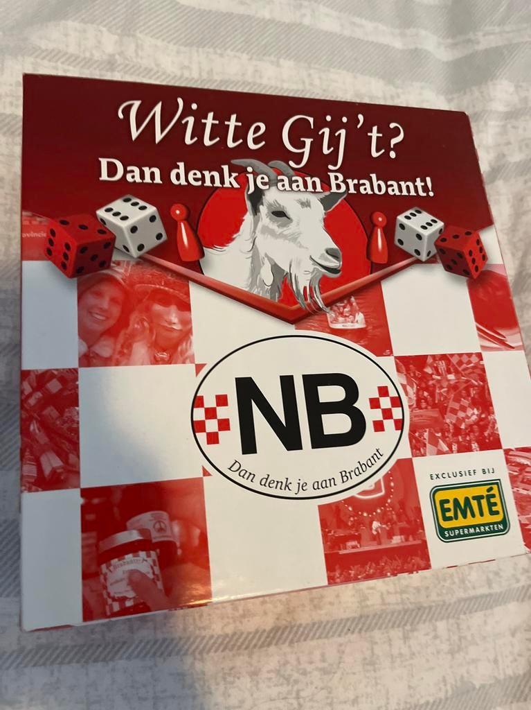 Witte Gij't? Dan denk je aan Brabant! Bordspel, Ophalen of Verzenden, Zo goed als nieuw