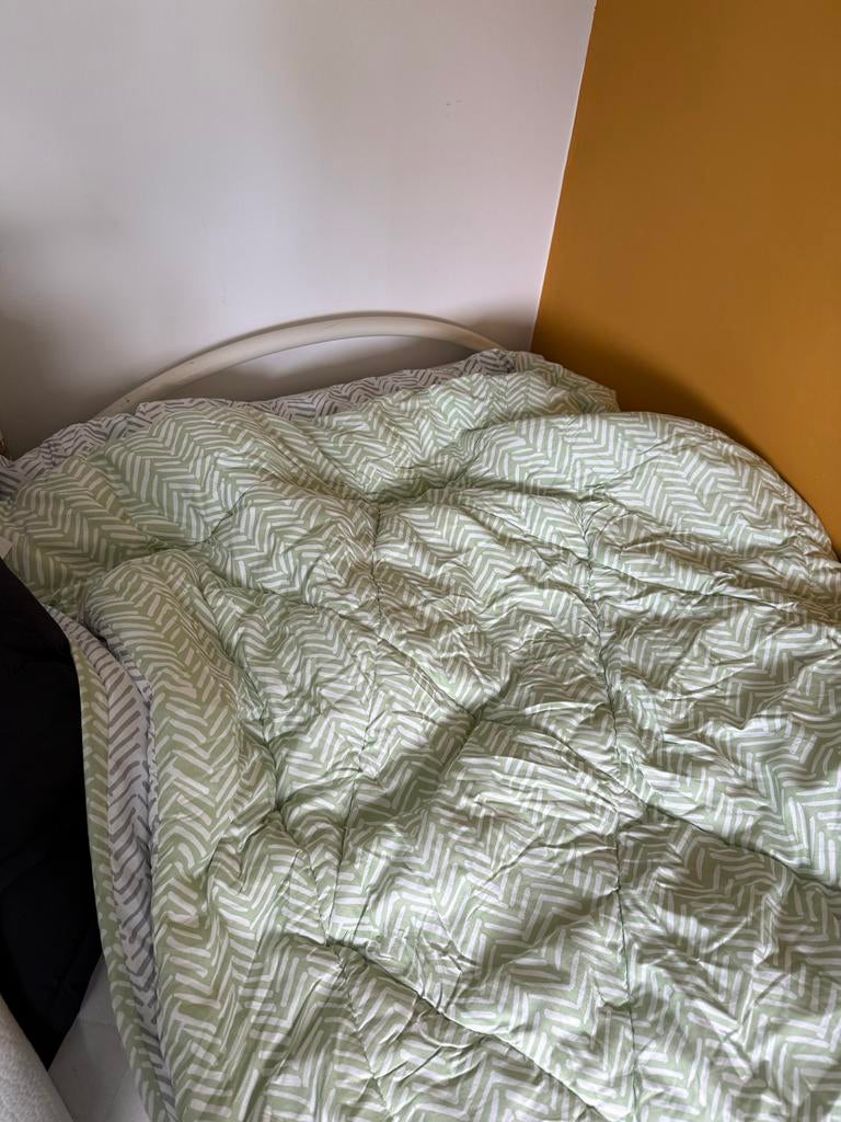 Auping spiraal eenpersoonsbed, Huis en Inrichting, Slaapkamer | Bedden, Ophalen, Gebruikt, 90 cm, Eenpersoons