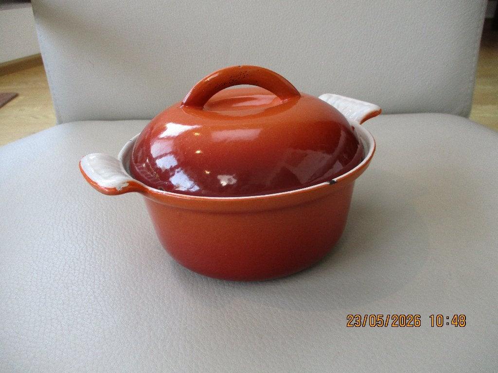 DRU - gietijzer - sudderpan - design - Holland, Gebruikt, Ophalen of Verzenden, Overige merken, Braadpan