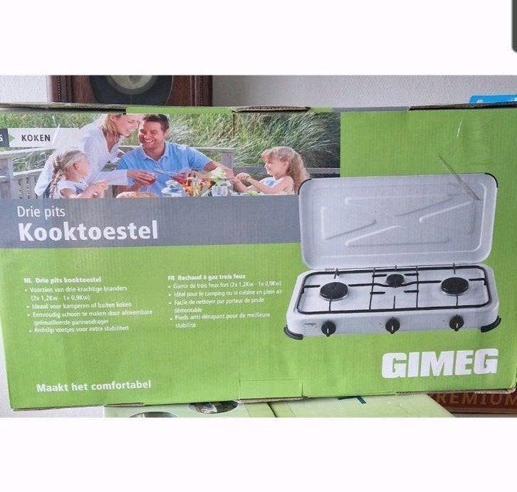 Gimeg Drie Pits Kooktoestel - Nieuw in Doos, Ophalen, Nieuw